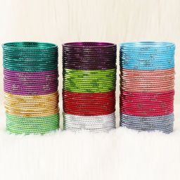 NMII Set Of 144 Intricate Textured & Embellished Bangles image 4