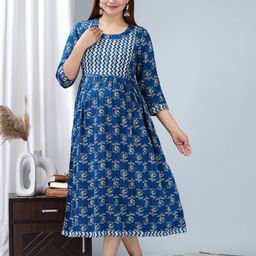TANISHA Floral Print Maternity Fit & Flare Dress-image-66