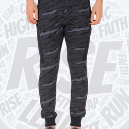 AKTIO Men Anti Odour Camouflage Printed Mid-Rise Tapered Fit Joggers-picture-4
