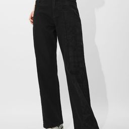 The Souled Store Women Straight Fit Printed Stretchable Jeans-picture-3