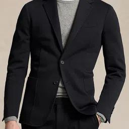 Polo Ralph Lauren Men Solid Double Knit Single Breasted Blazer-image-70