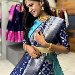 Payu Semi-Stitched Lehenga & Unstitched Blouse With Dupatta image 3