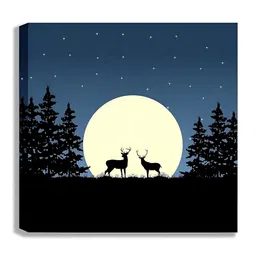 Indianara Black & White 1 Piece Canvas Abstract Wall Paintings-image-26