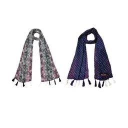 StoleVilla Women's Printed Designer Chiffon Stoles and Scarf (Multicolor) - Pack of 6-image-45