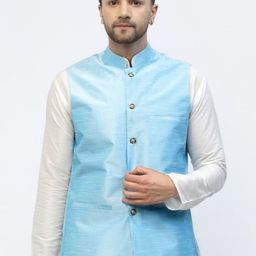 TS LIFESTYLE Woven Nehru Jacket-image-75