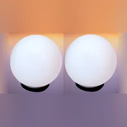 KINIS 2-Pcs White Modern Shape Gate & Garden Outdoor Lamps-39