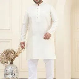 SOJANYA PLUS Men Regular Kurta with Pyjamas image 1