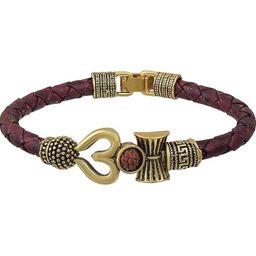 Divine souvenirs Brown Brass Bracelet-image-86