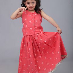 Biglilpeople Girls Printed Ready to Wear Lehenga &-18