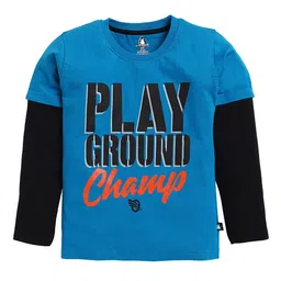 CRAZYPENGUIN ELITE Boys Typography Printed Round Neck Cotton T-shirt-36