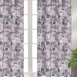 Myntra Elegant Homes Purple Set of 2 Sheer Window-image-4