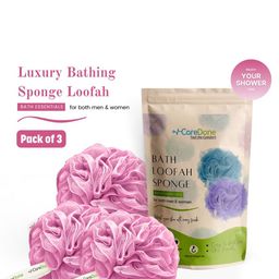 CareDone Set Of 2 Soft &Large Round Bath Loofah image 1