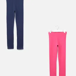 Juniors by Babyshop Girls Pack Of 2 Cotton Ankle Length Leggings-image-71