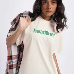 glitchez Typography Print Oversized T-shirt-image-46