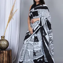 JAIPURI PRINT Pure Cotton Block Print Saree image 4