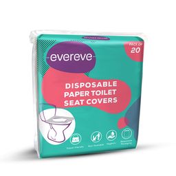 EverEve Comfortable & Easy to Use Disposable Paper Toilet Seat Covers - 20 Sheets-52