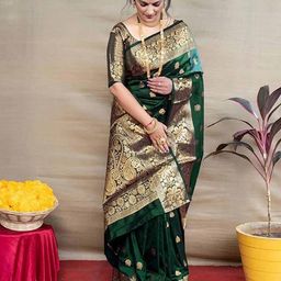 BROYAAR SHOP Woven Design Zari Art Silk Saree-image-57