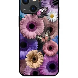 QRIOH Floral Printed iPhone 14 Plus Back Case Mobile Accessories-picture-0