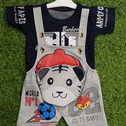 BAESD Infants Printed Slim-Fit Dungarees-24