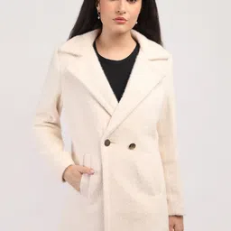 HONNETE Women Double Breasted Overcoat-picture-0