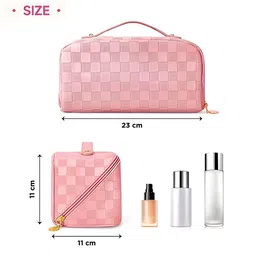 NFI essentials Textured Cosmetic Makeup Pouch image 4