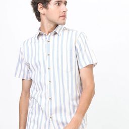 Highlander Mens Striped Slim Fit Shirt-image-67