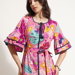 Vishudh Women Printed Tiered Maxi Dress-picture-19