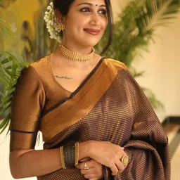 Areca Designer Woven Design Zari Pure Silk Banarasi Saree-image-75
