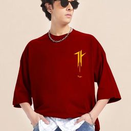 AUSK Men Graphic Printed Pure Cotton Oversized T-shirt-image-31