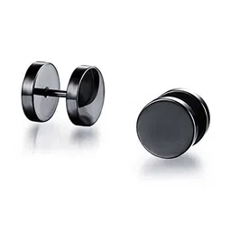 Teeragaj Unisex Stainless Steel Circular Shaped Studs-picture-6