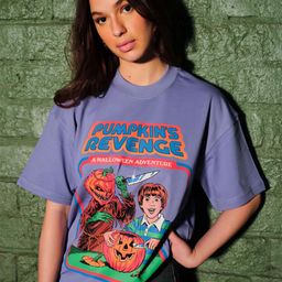 Bonkers Corner Women Pumpkin Tales Oversized T-shirt-image-83