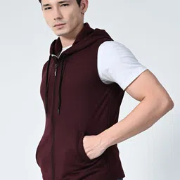 BAESD Men Fleece Lightweight Open Front Jacket image 4