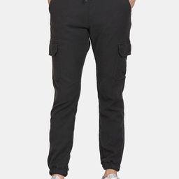 t-base Men Mid-Rise Regular Fit Joggers Trousers-image-71