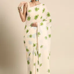 BUTA BUTI Floral Pure Cotton Saree-42
