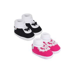 NESKA MODA Unisex Kids Pack of 2 Cotton Booties-picture-4