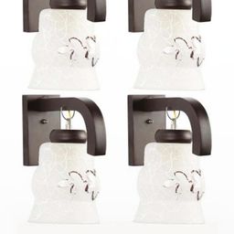 Somil Premium Designer Glass Wall / Night Lamp Elegant & Stylish Dcor Accent for Modern Interiors, color- Brown, White, Size:- 19 X 32 X 29.5 CM-image-89