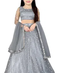 Girls Lehenga Choli with Dupatta Set-image-40