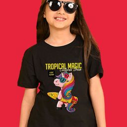 NUSYL Girl Printed Slim Fit T-shirt-image-48