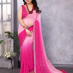 CATCHY FOREVER Pure Georgette Saree-image-85