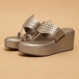 ERIDANI Ethnic Wedge Sandals-45