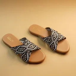 Ozuri Women Embellished Open Toe Flats with Bows-16