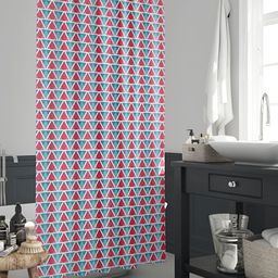 ArtzFolio Pink & Blue Printed Waterproof Shower Curtain-image-71