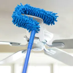 Fan Cleaner Brush with Extendable Telescopic Rod Flexible Mop Microfiber Wet and Dry Duster-image-31