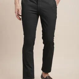 Turtle Men Printed Relaxed Tapered Fit Chinos Trousers-image-97