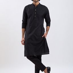 VASTRAMAY Leaf Sequined Work Sherwani Set image 5