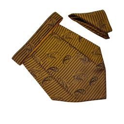 Paisley Design Cravats & Pocket Square Combo-image-10
