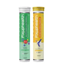 Fixuphealth Multivitamins Multimineral- 20 Tablet & Immunity Calcium 500mg Vit D3- 20 Tab-picture-48