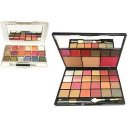 SUNISA 18 Shade Eyeshadow-Highlighter-Blusher & Bronze Makeup Kit - 50 g-13