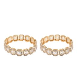 Anouk Set Of 2 Gold-Plated Stones-Studded Bangles image 4