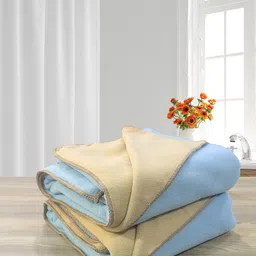 LABHAM Blue & Beige 2 Pieces 450 GSM Bath Towel-29